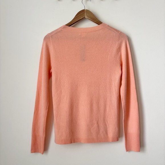 J.Crew Cashmere Crew Neck Sweater Small Peach NEW NWT - Picture 6 of 9